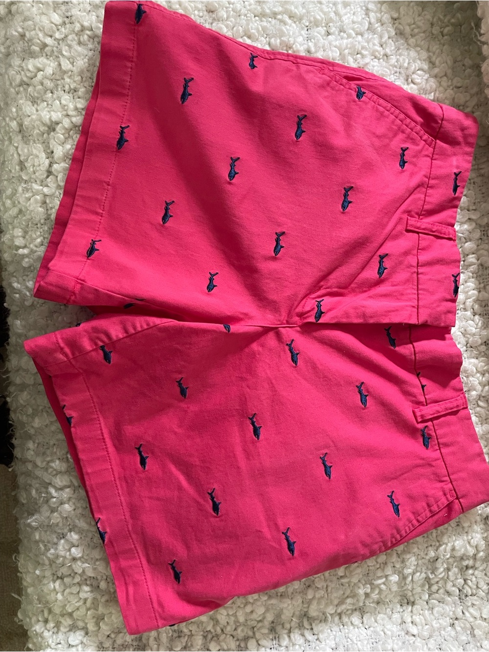 British Khaki Women’s 97% Cotton Shorts Pink Blue Size 6